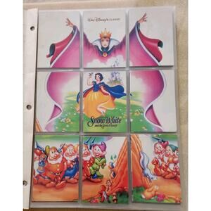 Vintage "Snow White & The Seven Dwarfs" Skybox Disney Trading Cards